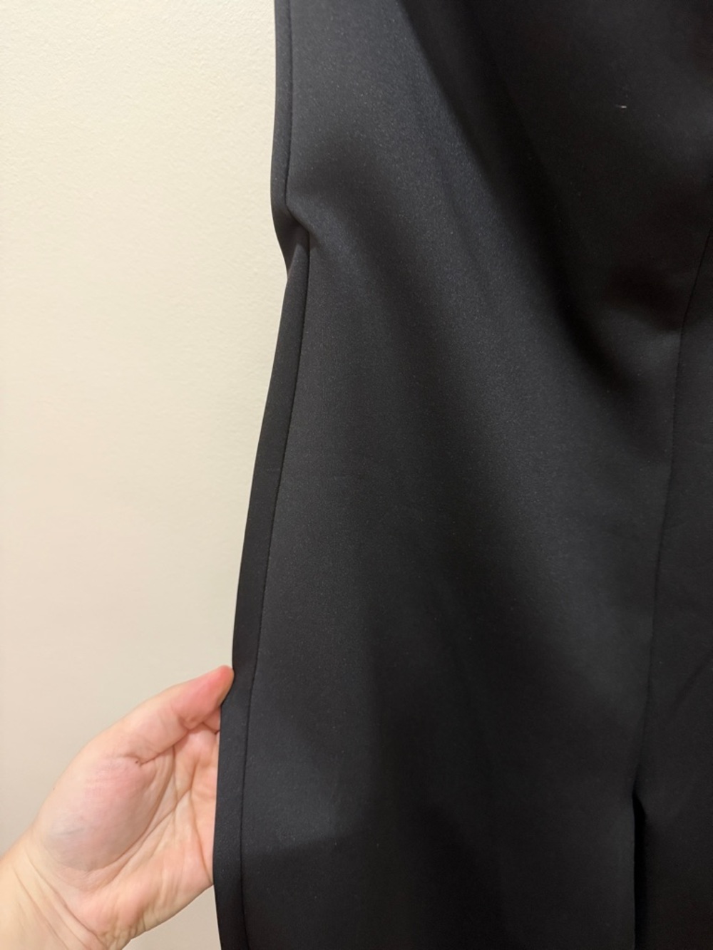 Good American Strapless Black Wide-Leg Jumpsuit - Picture 7 of 14